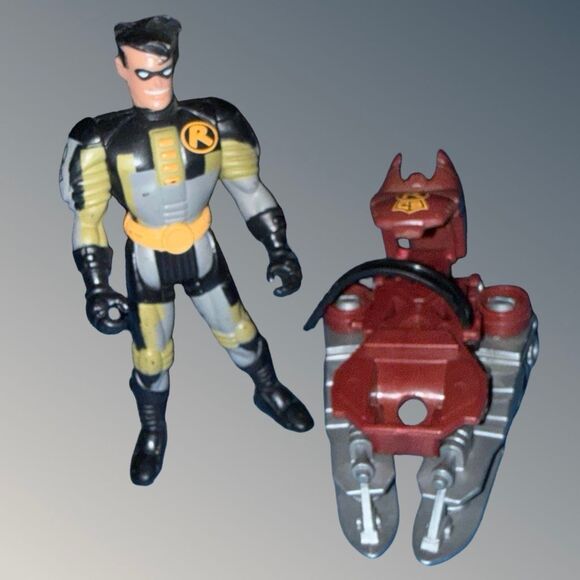 1997 Kenner BATMAN the Animated Series Ski Blast Robin Action Figure A29 - Picture 6 of 6
